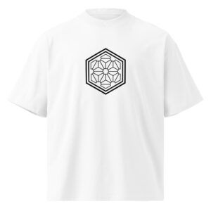 Unisex organic oversized high neck t-shirt